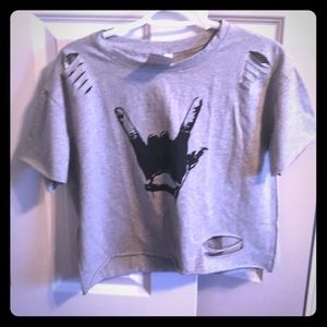 Brand new boutique hand sign shirt